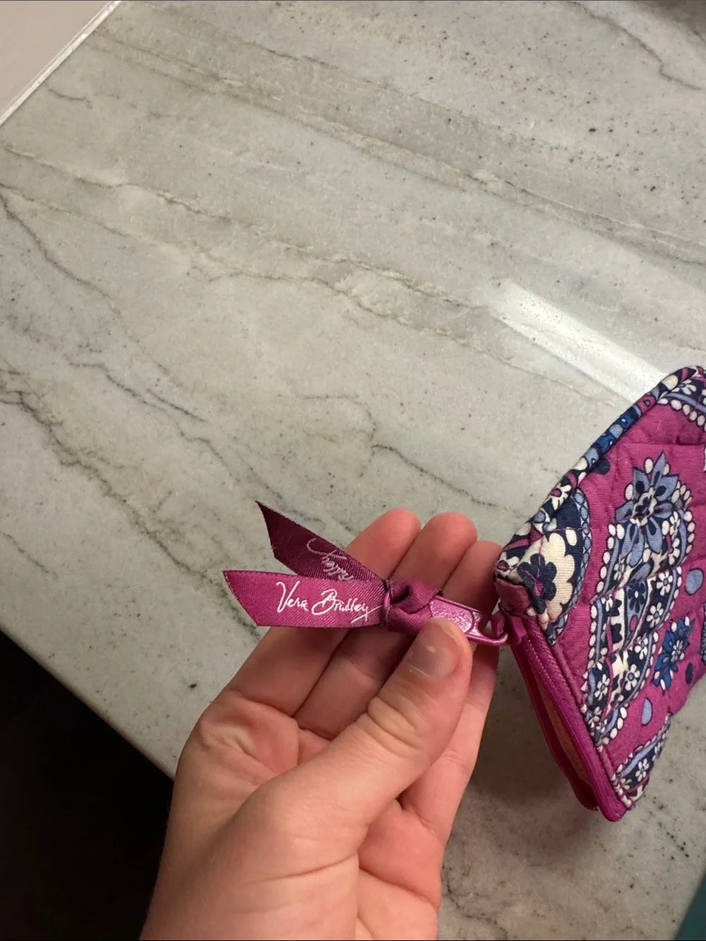 Vera Bradley compact quilted